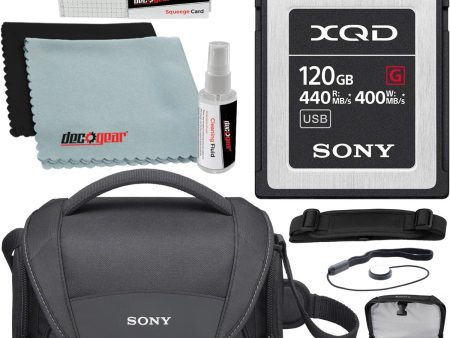 Sony Professional XQD G Series 120GB Memory Card QD-G120FJ + LCSU21 Carry Case Bundle For Cheap