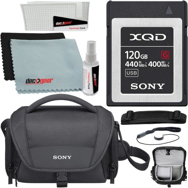 Sony Professional XQD G Series 120GB Memory Card QD-G120FJ + LCSU21 Carry Case Bundle For Cheap