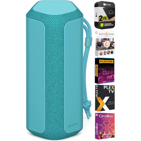 Sony X-Series Portable Wireless Speaker Blue + Streaming and Extended Warranty on Sale