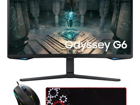 Samsung 32  Odyssey G65B QHD 240Hz 1ms Curved Gaming Monitor w  Gaming Mouse Bundle For Sale