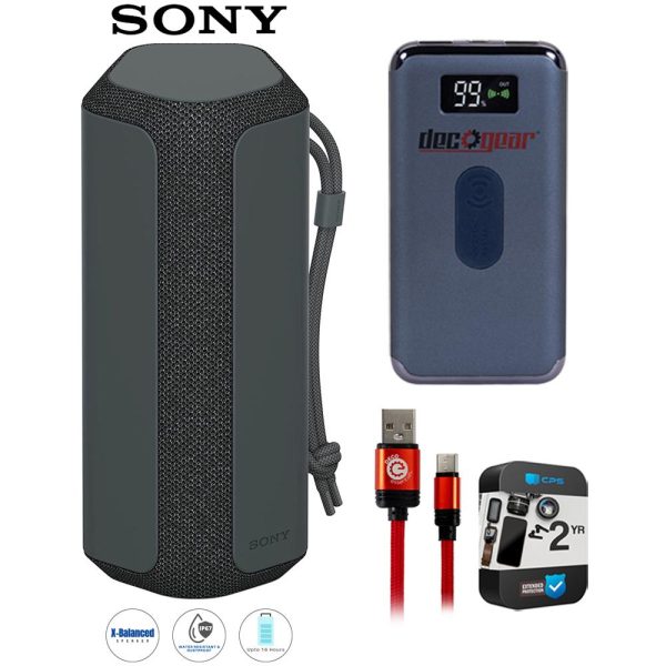 Sony XE200 X-Series Portable Wireless Speaker, Black + Warranty Bundle Discount