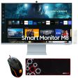 Samsung 32  M80C Smart Monitor 4K UHD w Streaming TV, Daylight Blue +Gaming Mouse Bundle Supply