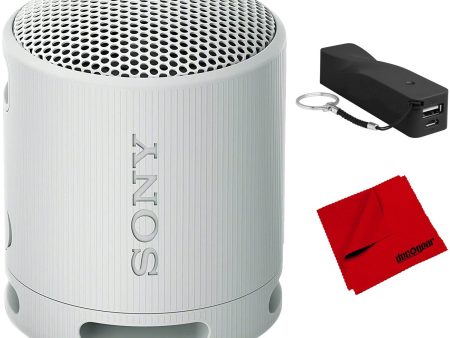 Sony XB100 Compact Bluetooth Wireless Speaker (Grey) Bundle with Power Bank Online Sale