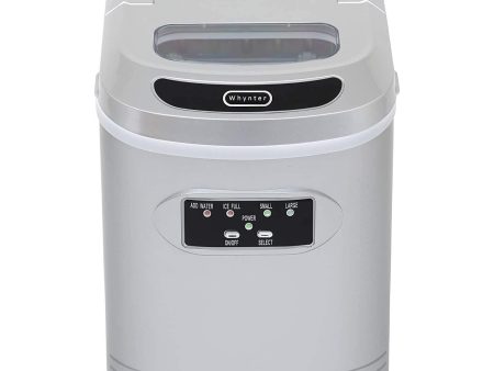 Whynter Compact Ice Maker, 27-Pound, Metallic Silver Supply