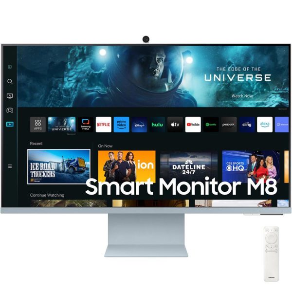 Samsung 32  M80C Smart Monitor 4K UHD w Streaming TV, Daylight Blue +Gaming Mouse Bundle Supply