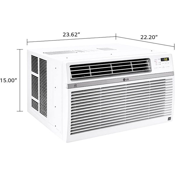 LG 12,000 BTU Smart Window Air Conditioner with Fan, White - Refurbished Fashion